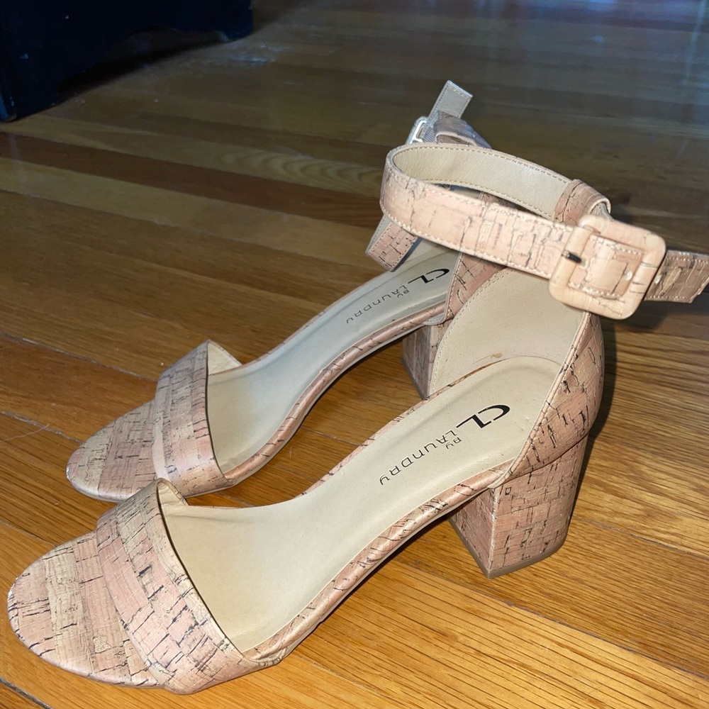 Tan Ankle Strap Heels